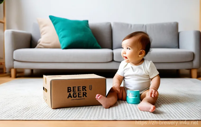 수제맥주 유통 경로 - **Craft Beer Bar Scene:** A lively and stylish craft beer bar on a bustling evening. The scene featu...